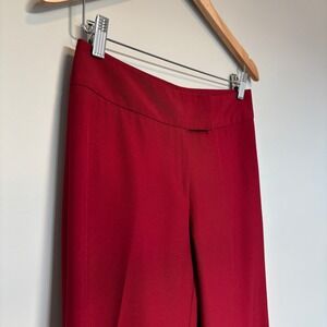 Jacob Size 5/6 Trousers Red Wide Leg Pants Business Chic Office Holiday Party